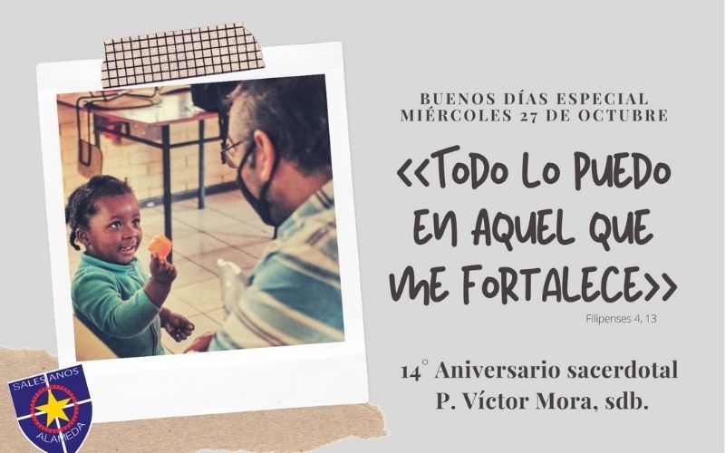 Celebración de 14° aniversario sacerdotal de P. Víctor Mora sdb
