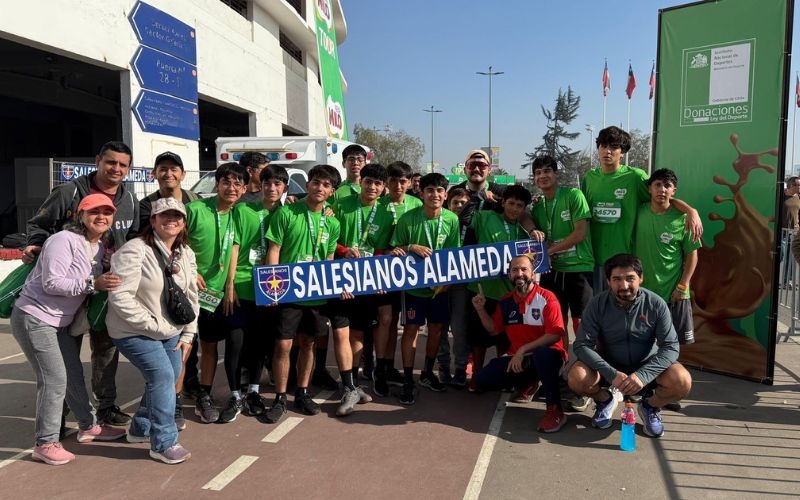 Salesianos Alameda participó con entusiasmo en la Corrida Milo 2025